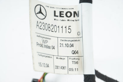 03 - 12 Mercedes R230 SL500 Front Right Pass Window Regulator Wire Harness OEM