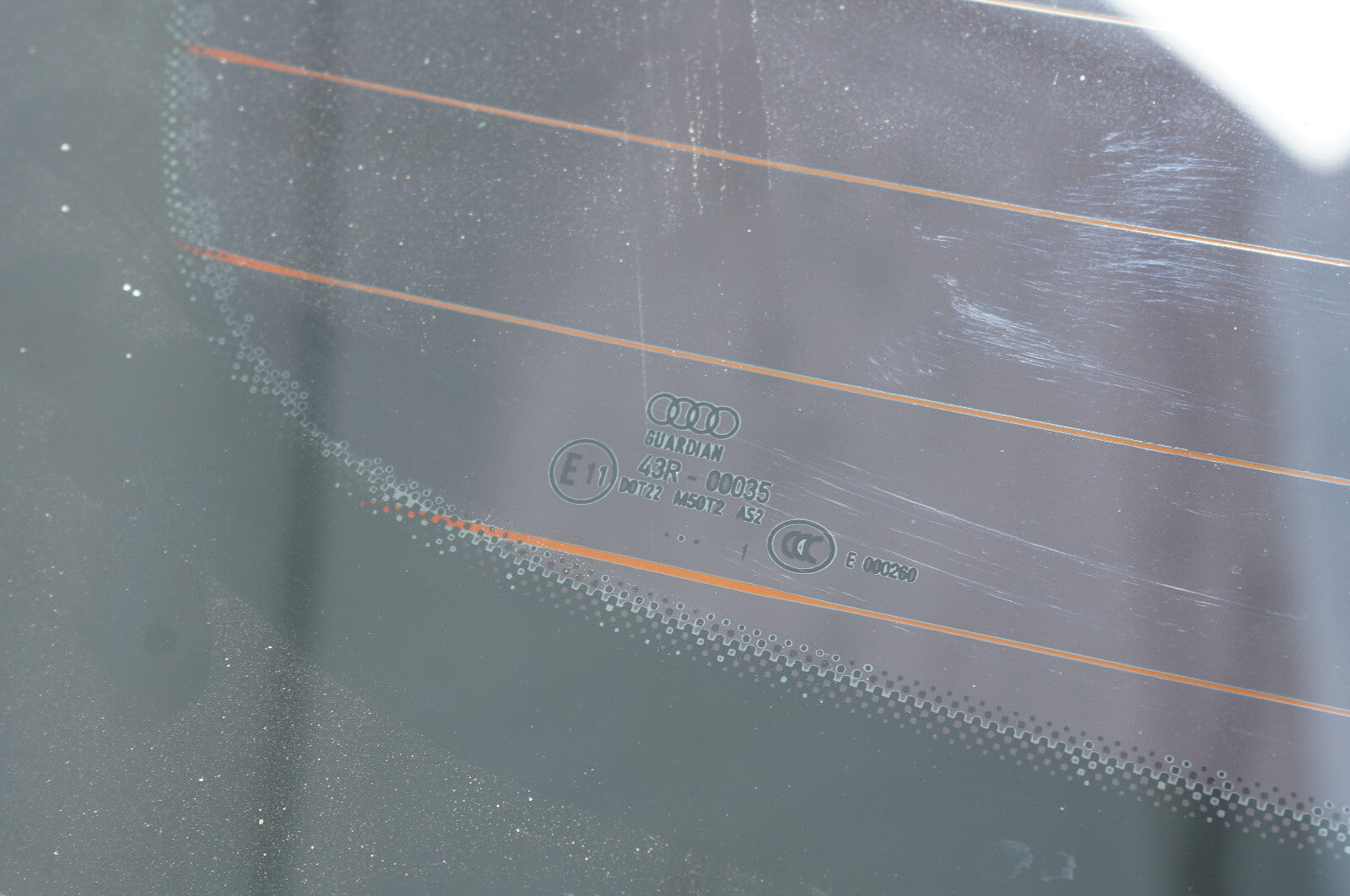 2011-2017 AUDI A8 A8L REAR BACK WINDOW GLASS  OEM