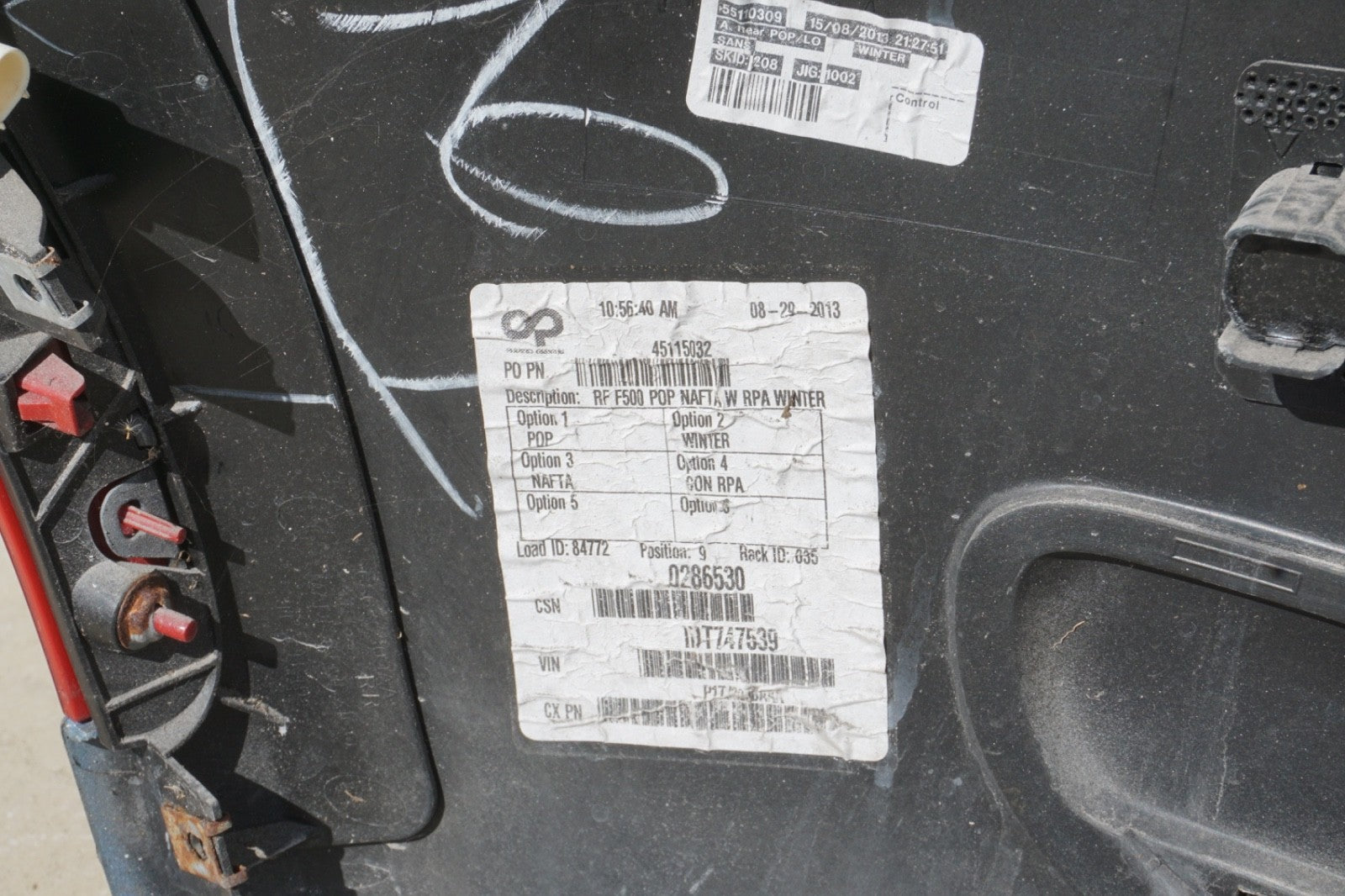 2012-2015 FIAT 500 POP 2 DOOR REAR BUMPER NO SHIPPING LOCAL PICKUP ONLY OEM*