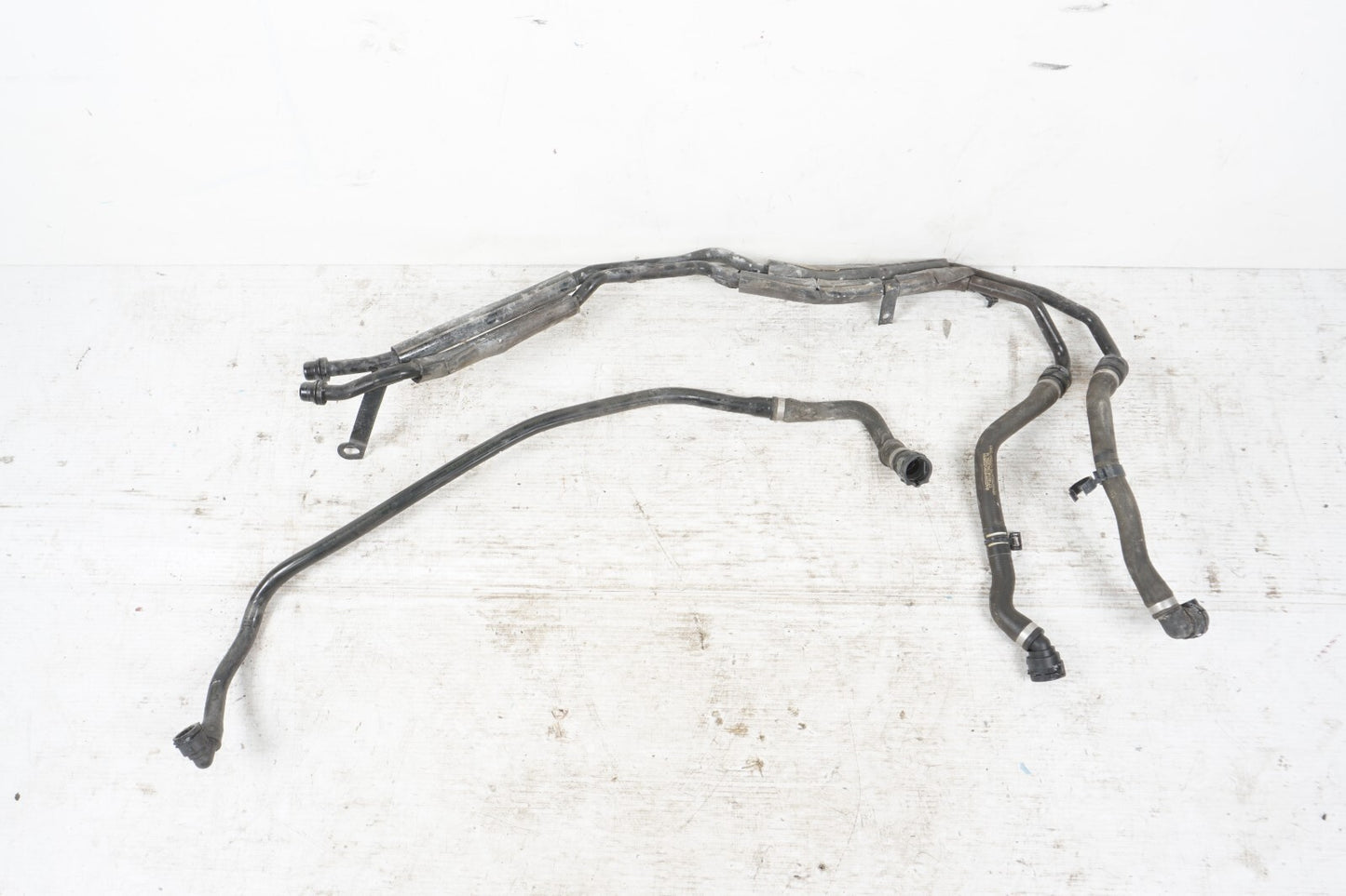 14-17 Mercedes S550e W222 3.0L Engine Coolant Hose Line Pipe SET OEM