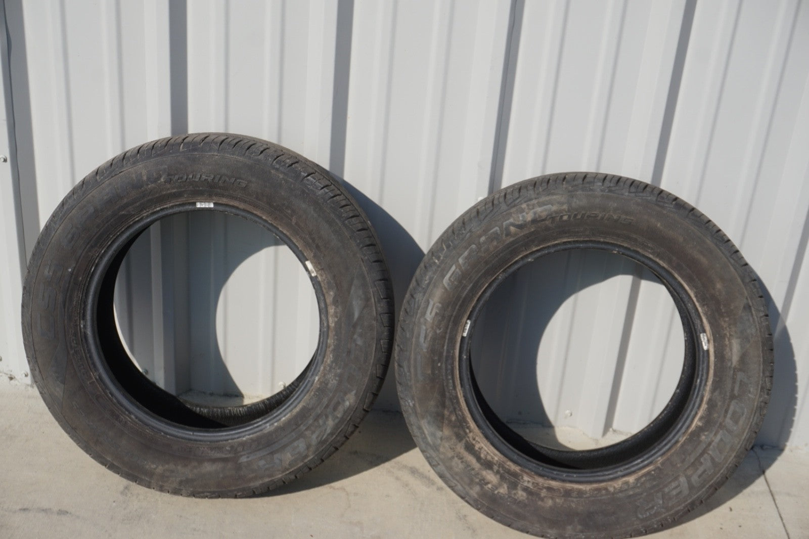 2x Used 225/50 R18 Cooper CS5 Grand Touring Tires 9.5mm Tread 225/60/16