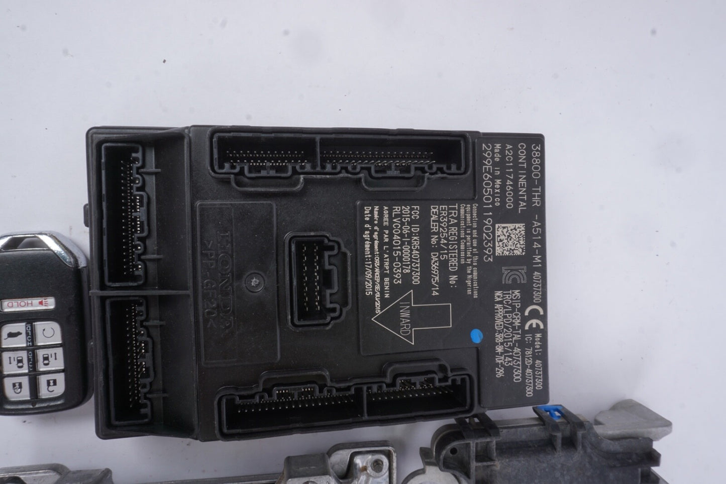 2019 Honda Odyssey Body Control Module BCM Transmission TCM Engine ECU Set Key