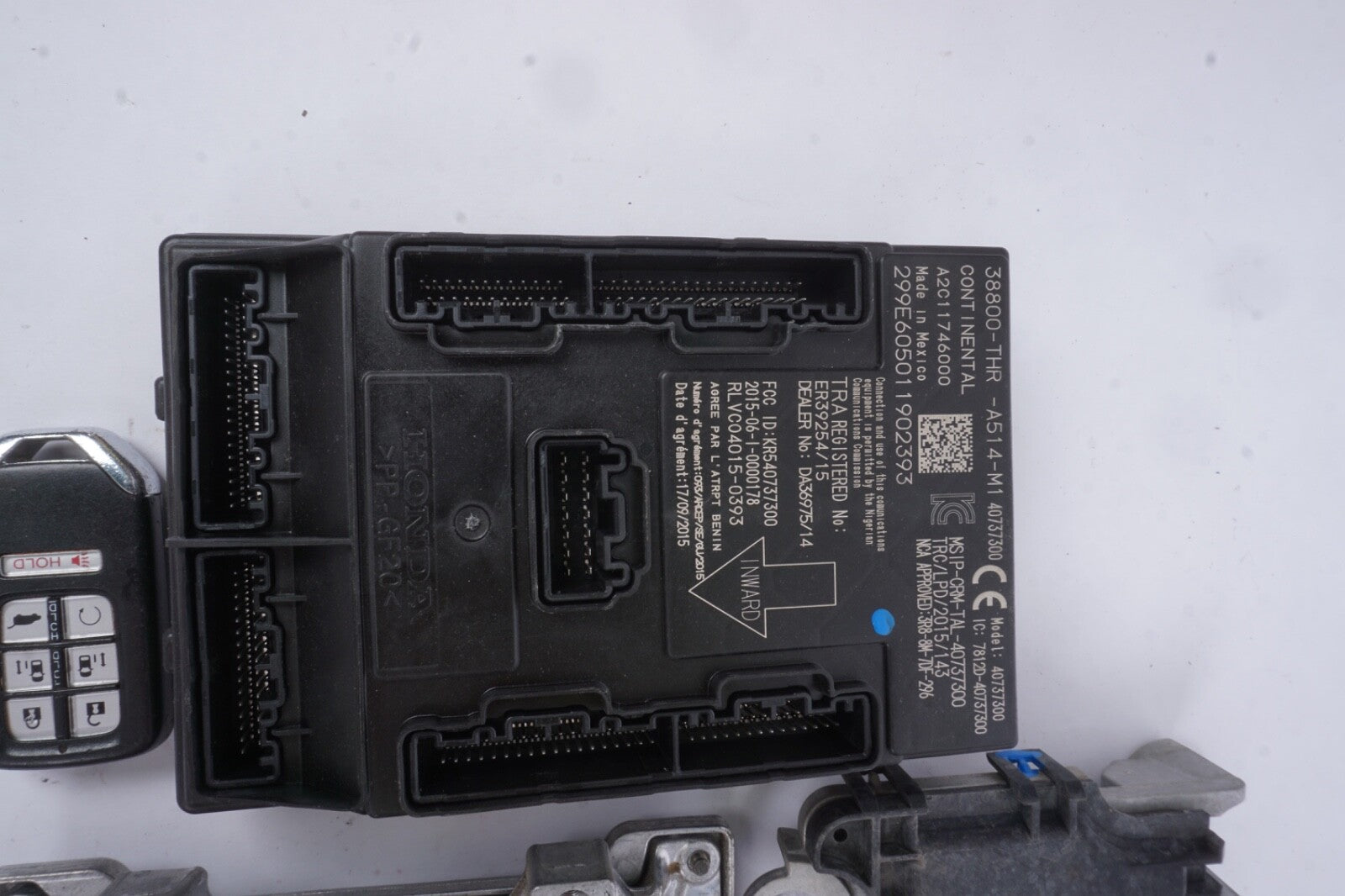 2019 Honda Odyssey Body Control Module BCM Transmission TCM Engine ECU Set Key