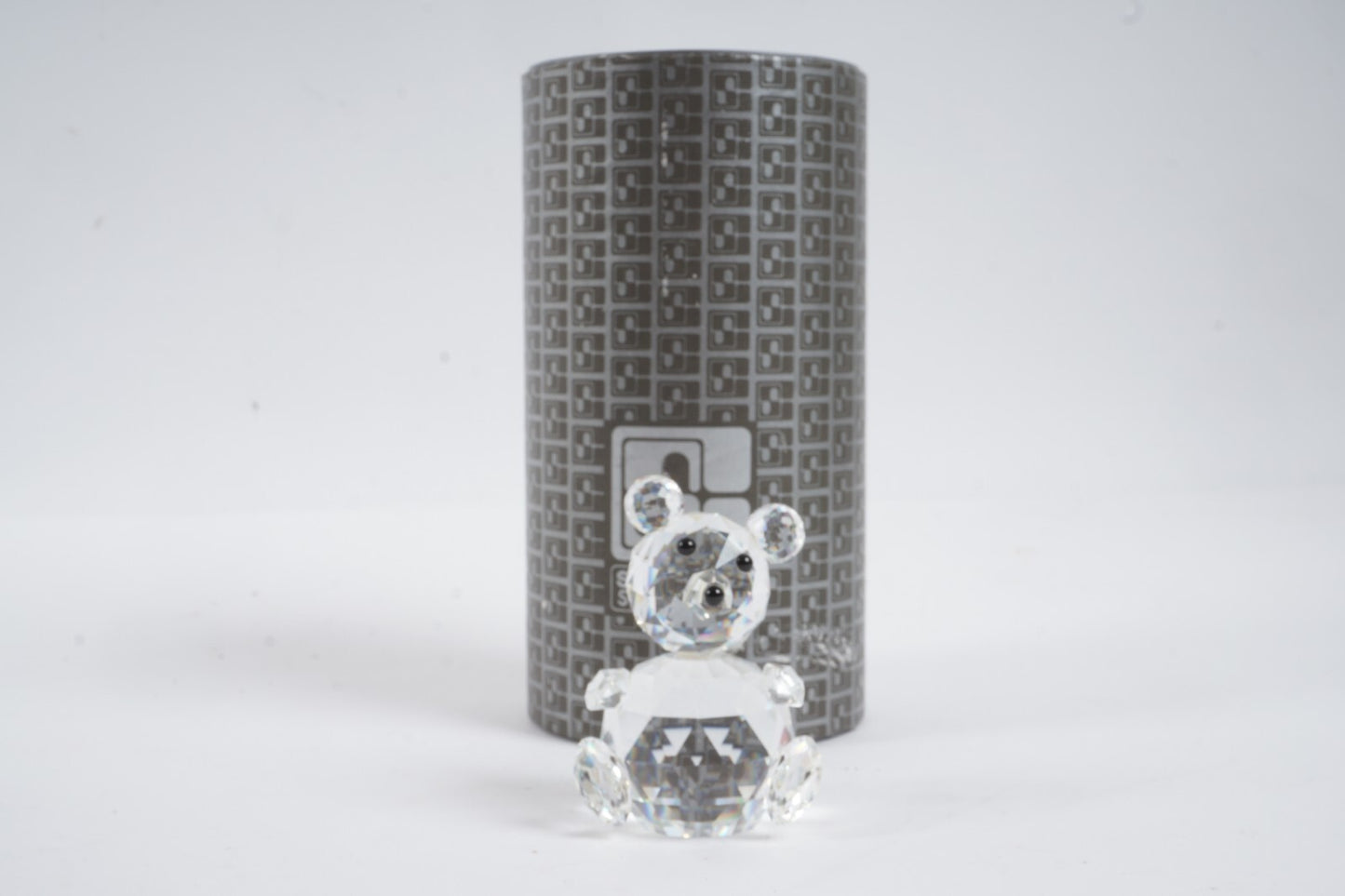 Retired Swarovski Silver Crystal Large Bear A 7637 NR 075 000 with Original Box