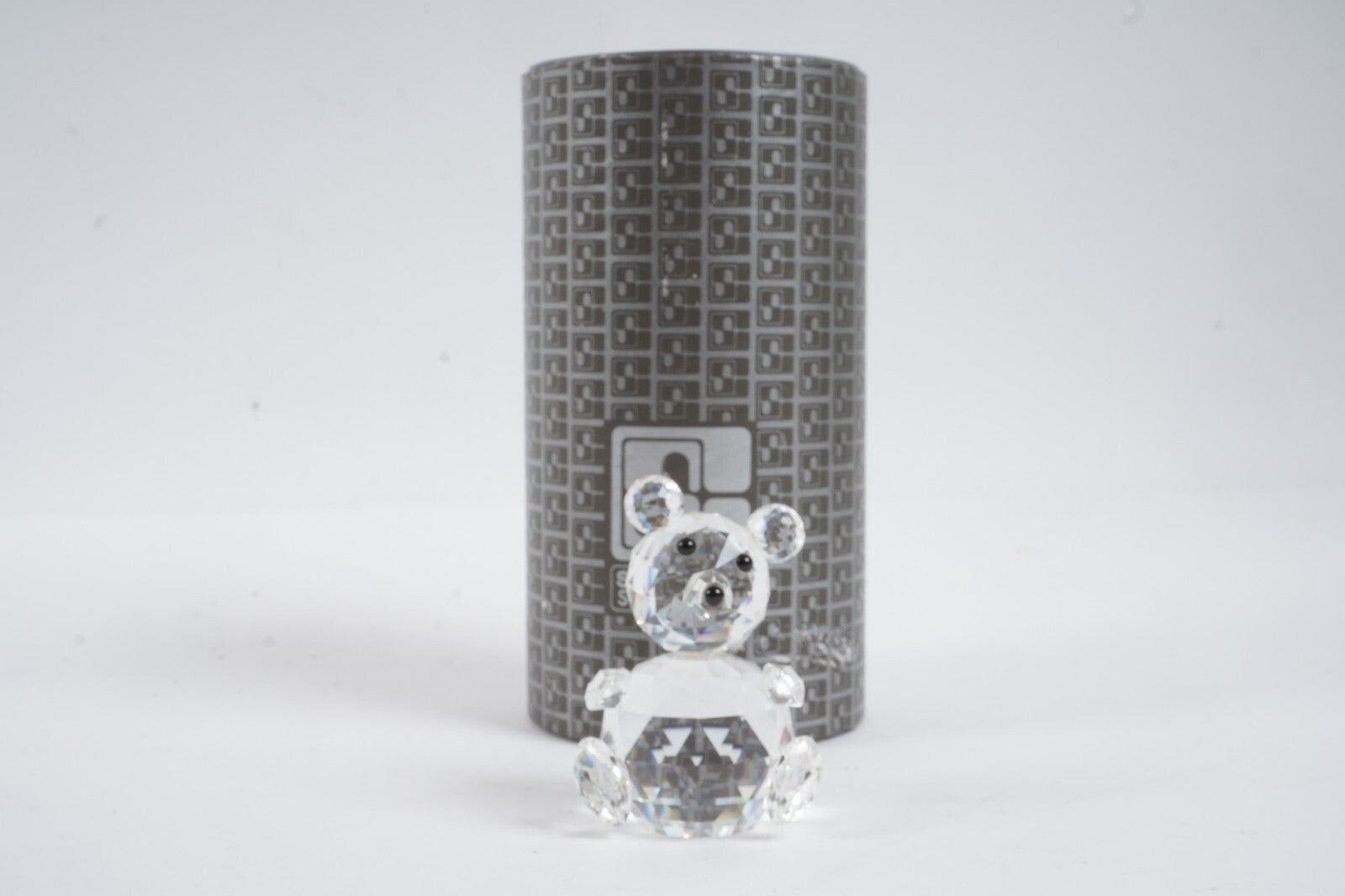 Retired Swarovski Silver Crystal Large Bear A 7637 NR 075 000 with Original Box