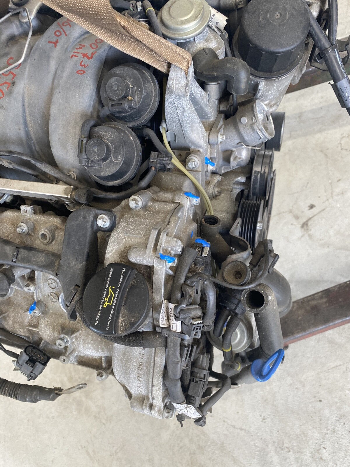 2007 - 2008 MERCEDES W216 CL550 S550 5.5L V8 M273 RWD ENGINE MOTOR ASSEMBLY OEM