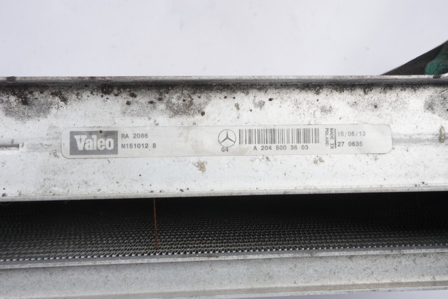 10-13 Mercedes W212 E350 Engine Coolant Radiator A C Condenser A2048305116 OEM