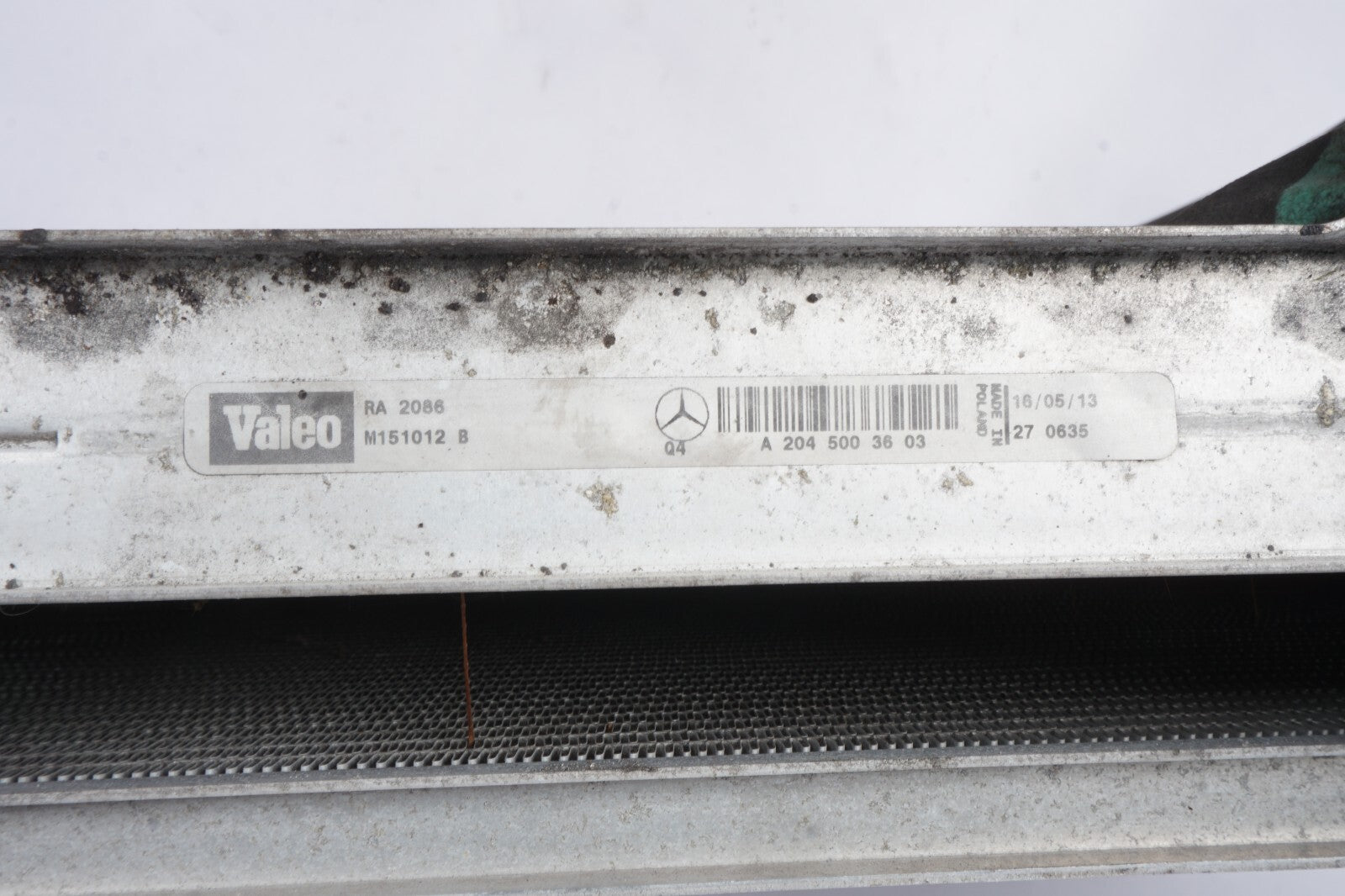 10-13 Mercedes W212 E350 Engine Coolant Radiator A C Condenser A2048305116 OEM