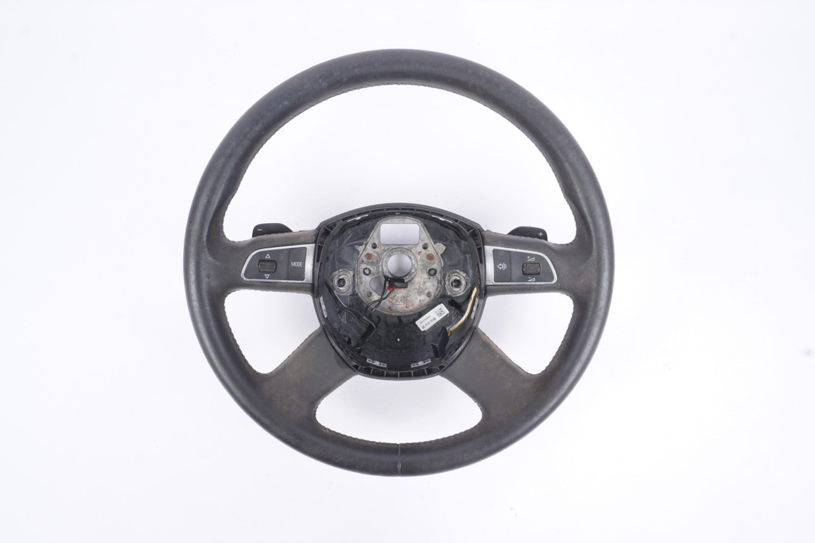 2006 - 2010 Audi A8l A8 D3 Steering Wheel Leather W Multifunction Switch Oem