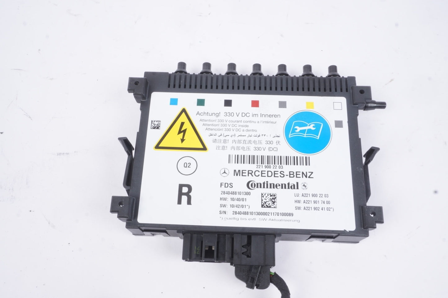 07-13 Mercedes S550 S400 Front Right Seat Dynamic Lumbar Control Module Unit Oem