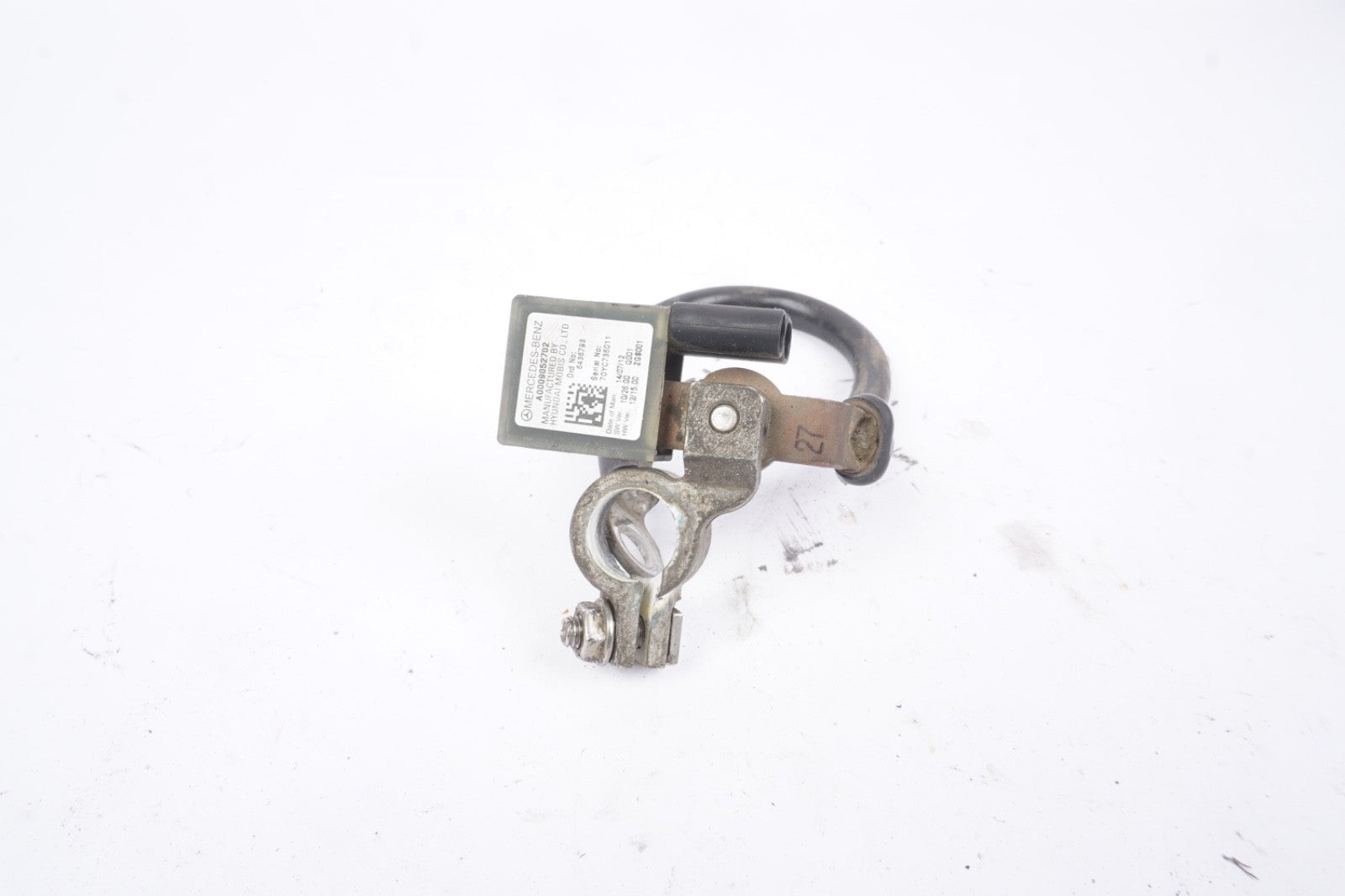 08-20 MERCEDES C CLS E SL SLC SLK NEGATIVE BATTERY GROUND CABLE TERMINAL OEM