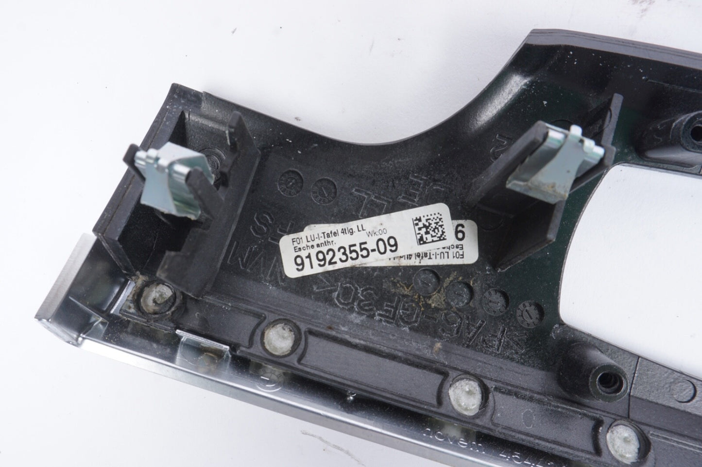 09-15 BMW 740i 750i 750Li F02 Front Headlight Switch Panel Trim 9192355