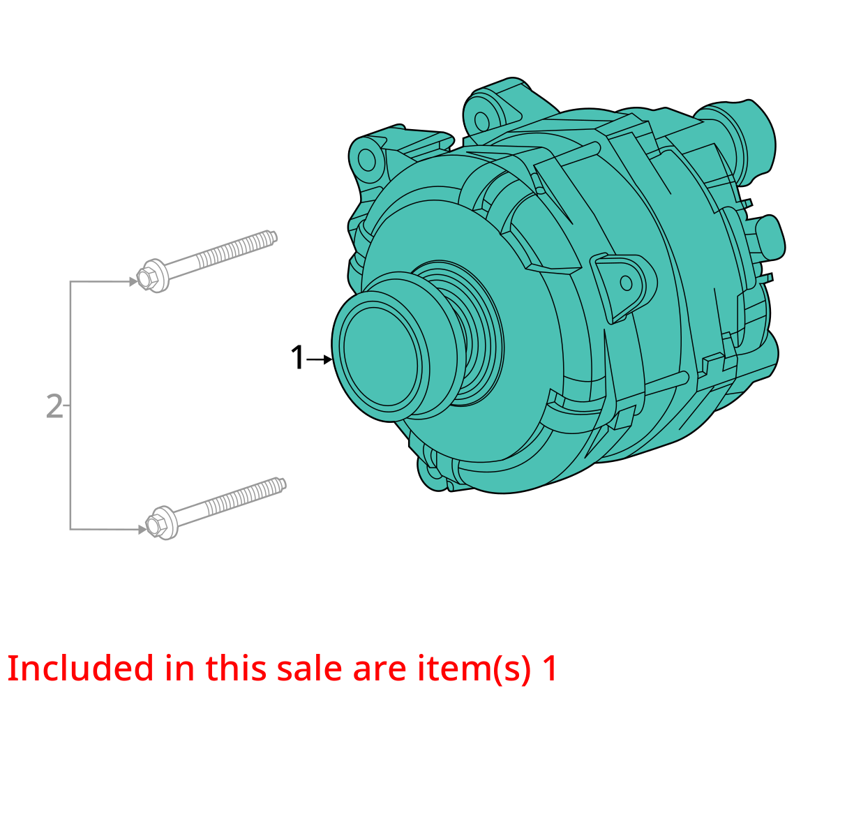 2020 - 2021 CADILLAC CT4 CT5 2.0L ENGINE ALTERNATOR GENERATOR OEM 11K MILES
