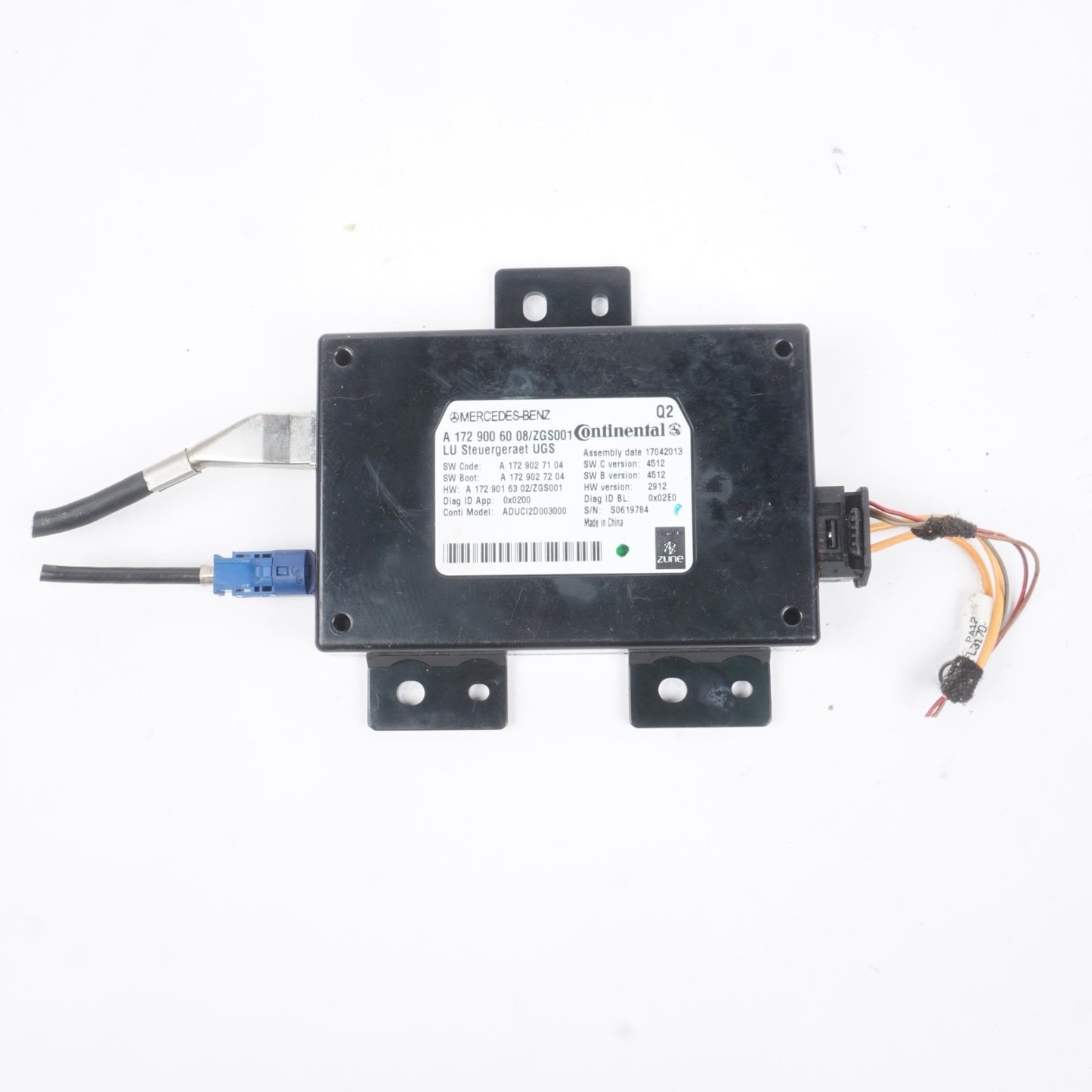 2013 - 2016 Mercedes GL350 X166 Interface Communication Control Module OEM