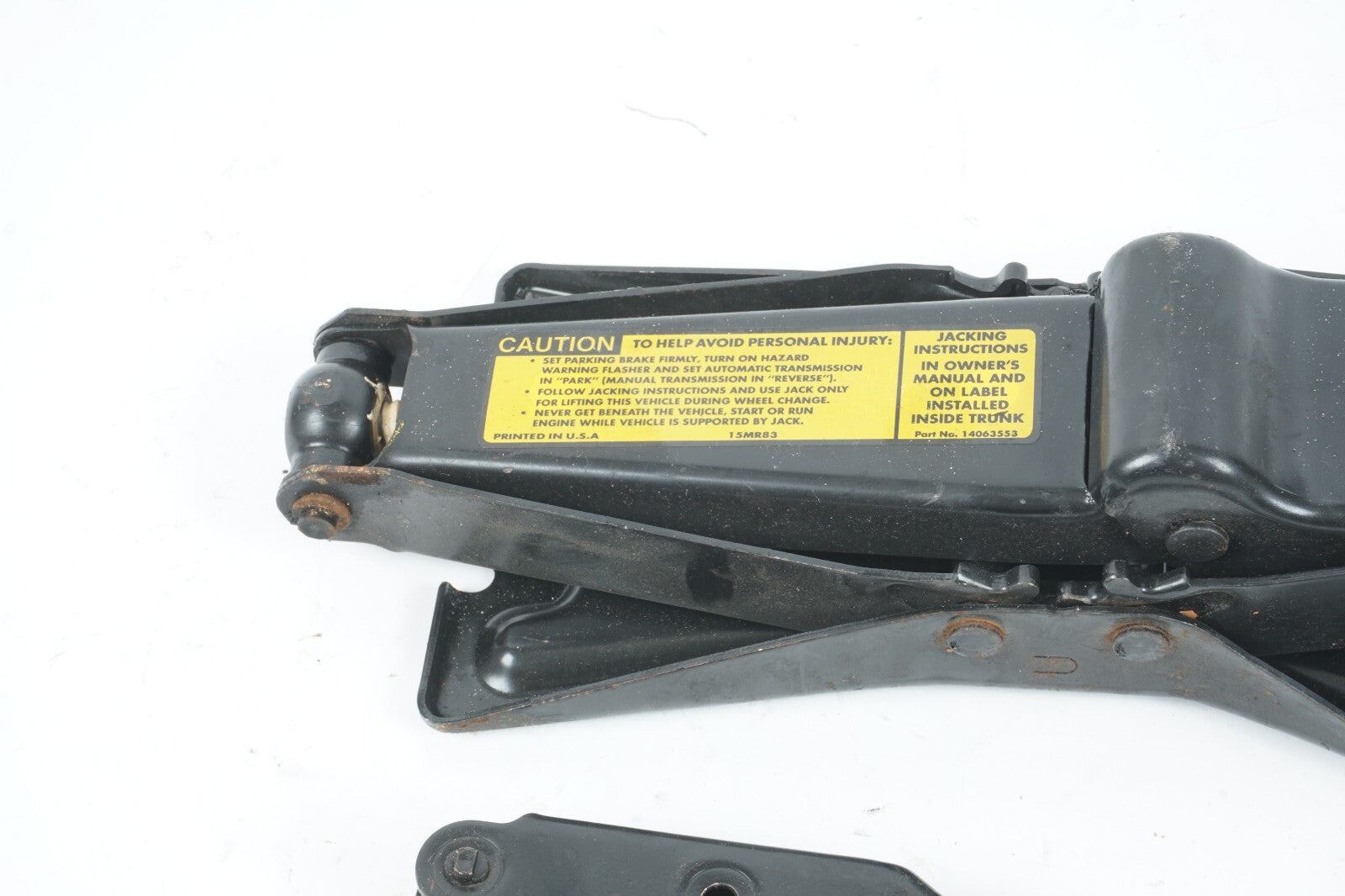 1987- 1993 Cadillac Allante EMERGENCY SPARE TIRE JACK 14063553 OEM