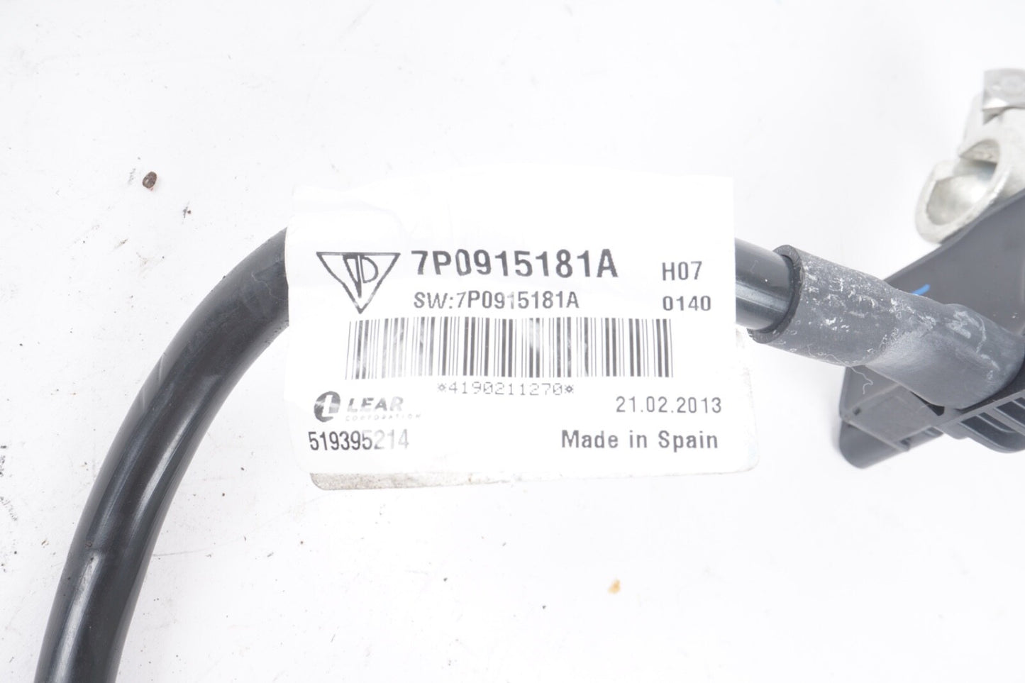 2011-2018 PORSCHE CAYENNE VW TOUAREG NEGATIVE BATTERY CABLE TERMINAL OEM