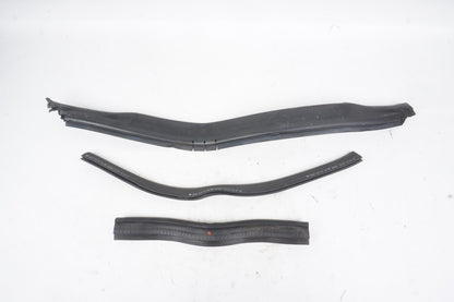 08-14 MERCEDES BENZ C300 C250 HOOD UNDERSIDE WEATHER STRIP SEALS SET OF 3 OEM