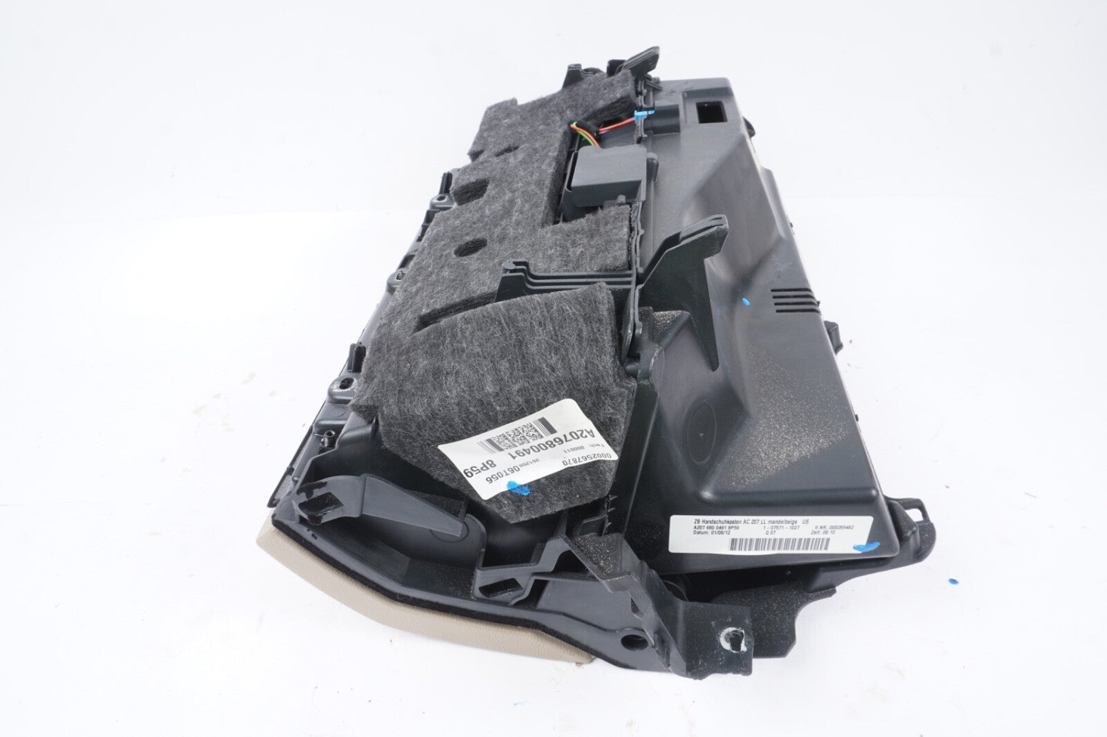 10-13 Mercedes W207 E350 E550 Coupe Dashboard Glove Box Compartment Beige OEM