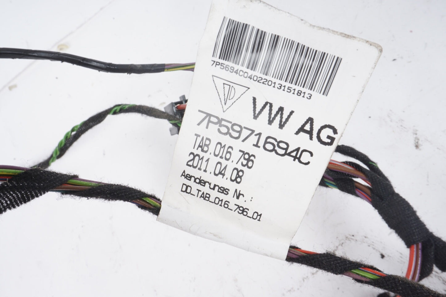 2011 - 2014 PORSCHE CAYENNE REAR LEFT SIDE DOOR WIRE WIRING HARNESS OEM