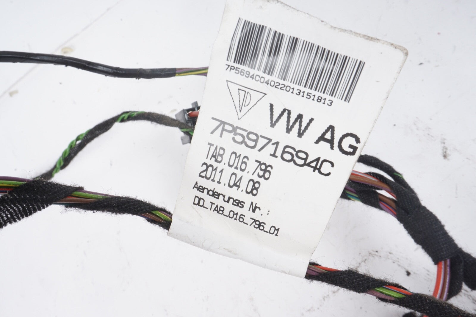 2011 - 2014 PORSCHE CAYENNE REAR LEFT SIDE DOOR WIRE WIRING HARNESS OEM