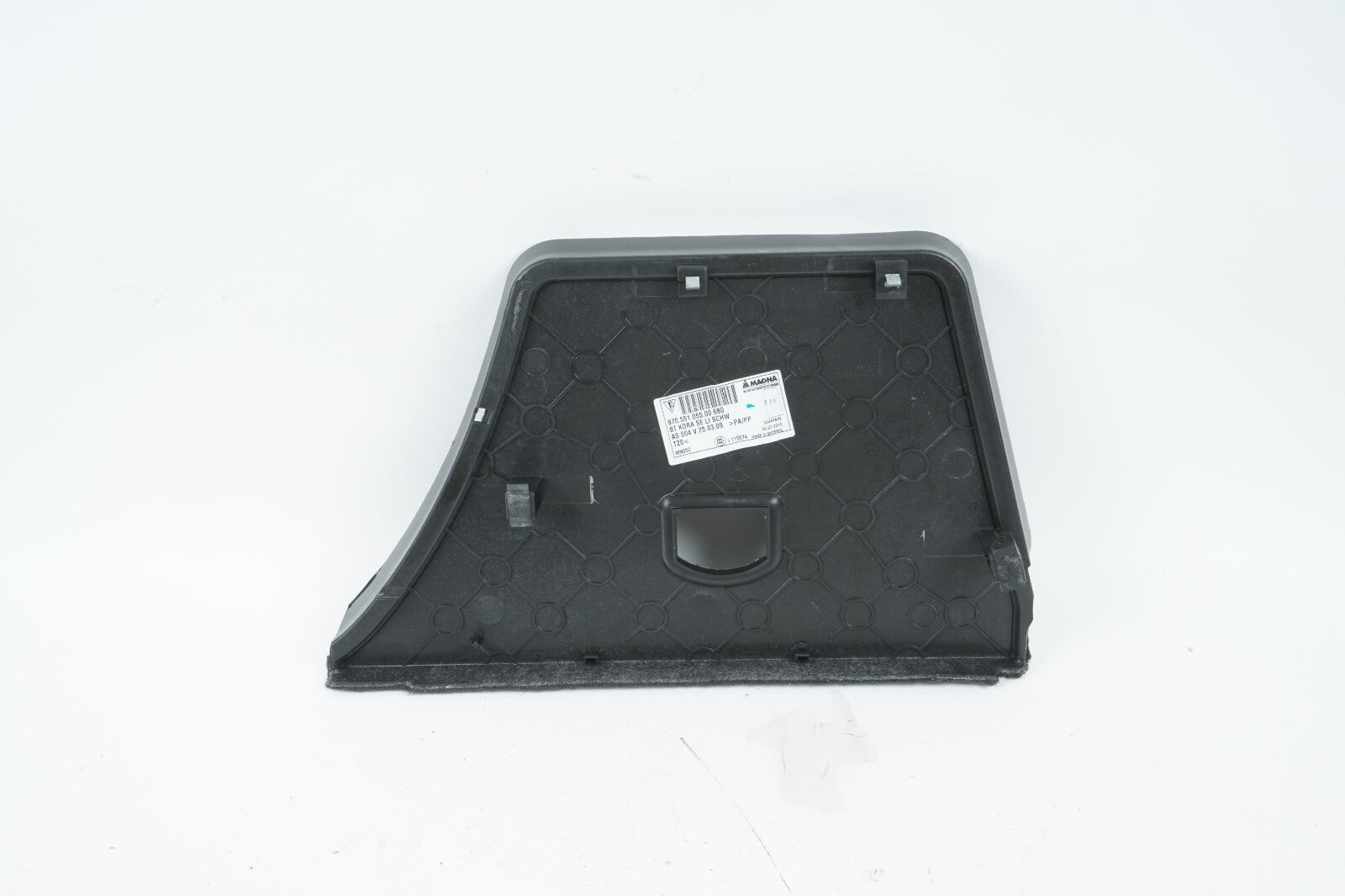 10 - 16 PORSCHE PANAMERA REAR LEFT DRIVER SIDE TRUNK FLOOR COVER TRIM OEM