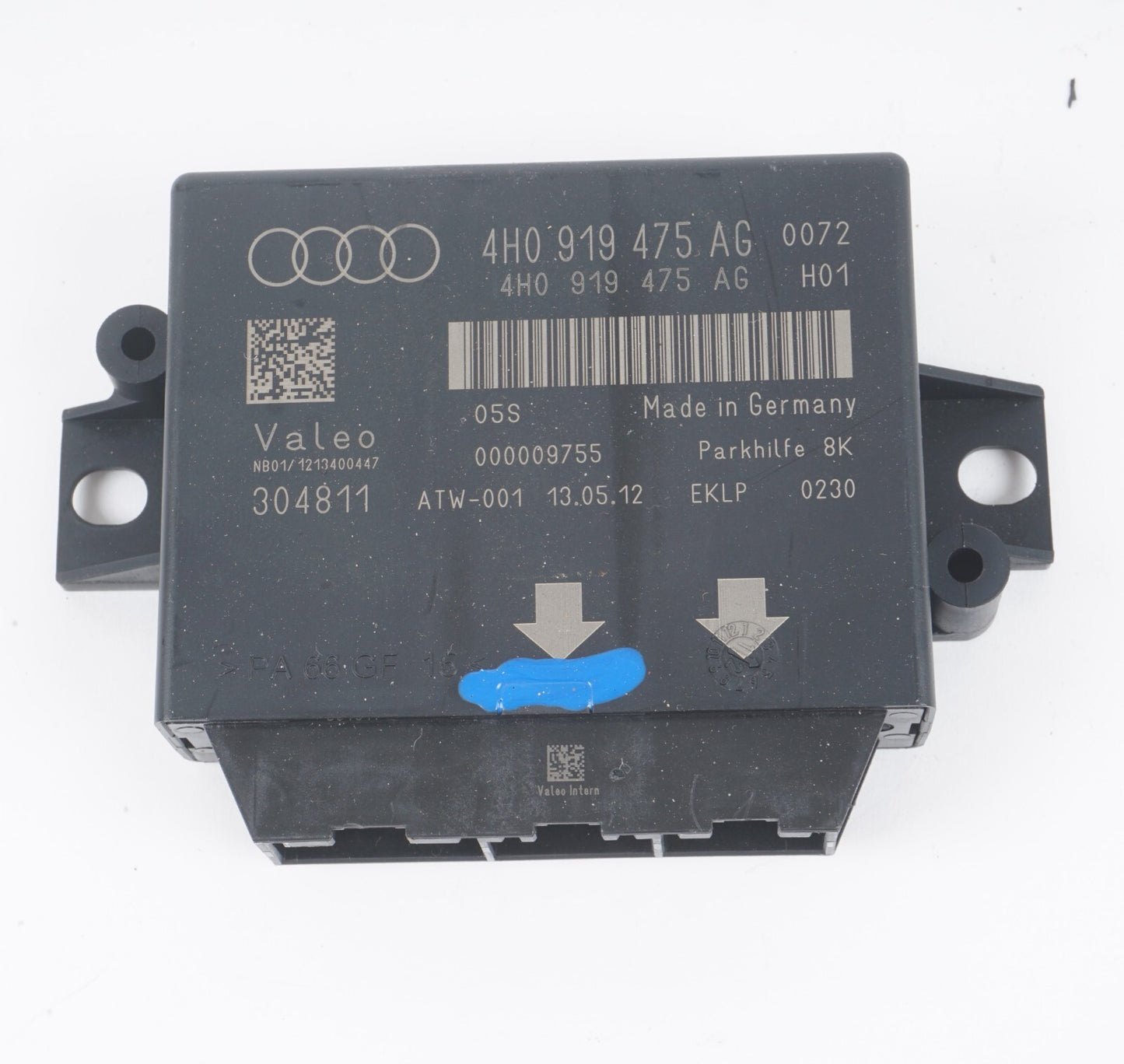 11-17 AUDI A8 A8L  DRIVER PARKING AID ASSIST CONTROL MODULE UNIT 4H0919475AG OEM