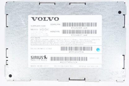 2006-2013 VOLVO C70 SERIES SIRIUS SATELLITE RADIO RECEIVER MODULE 31282405