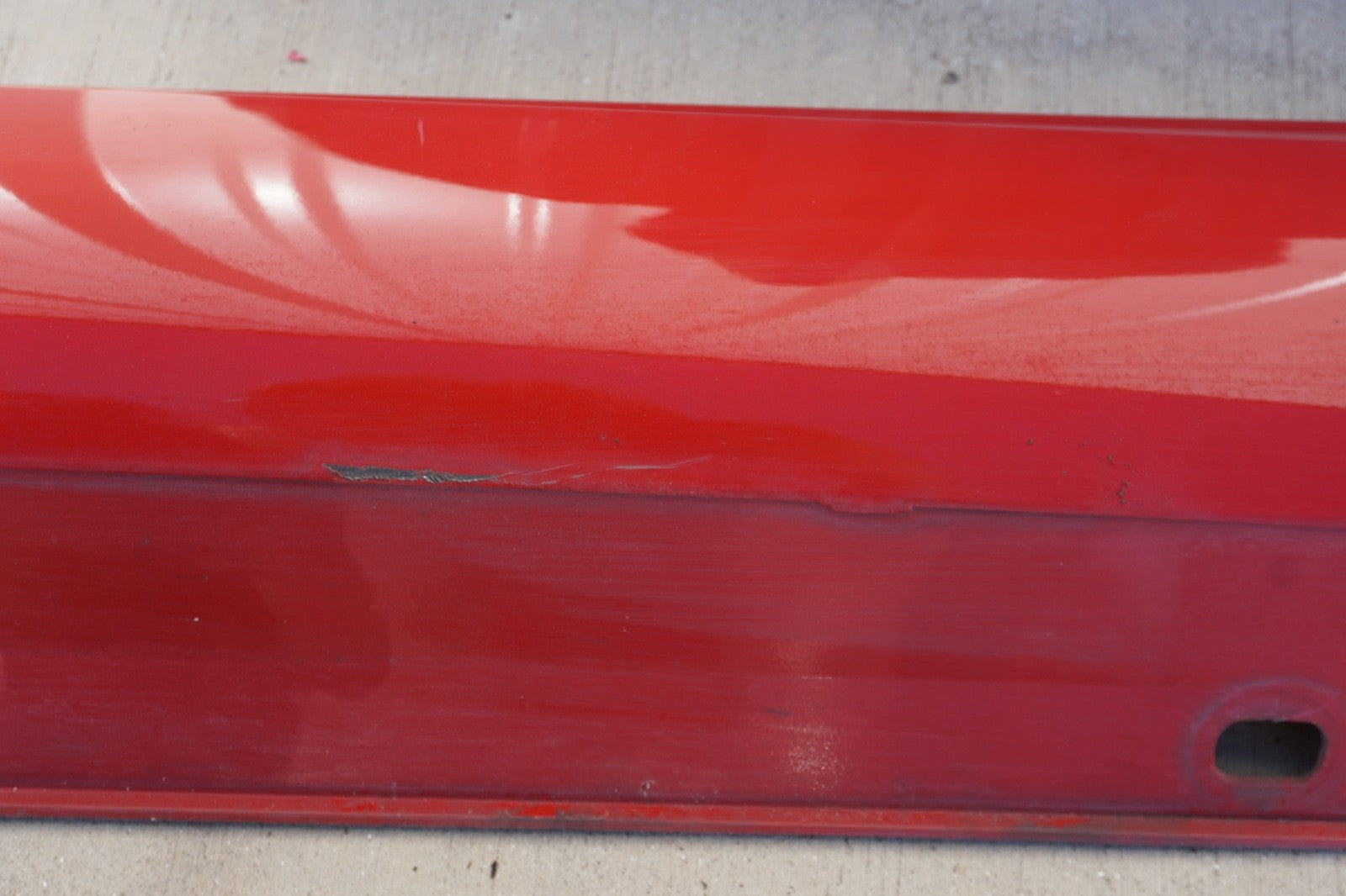 2008 - 2014 Mercedes C250 C300 AMG Sport Sedan Left Side Skirt Rocker Panel Red