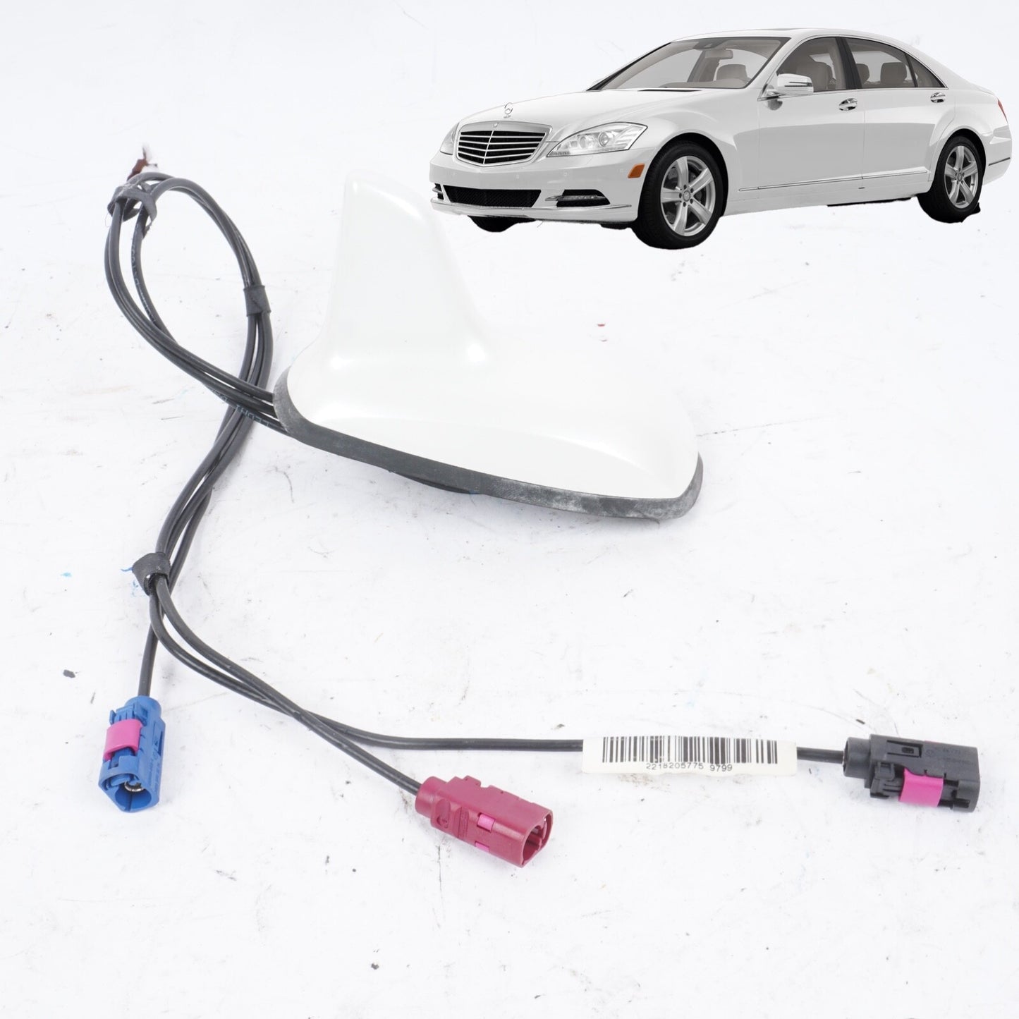 07-13 Mercedes W221 S400 S350 S63 AMG Top Roof Shark Fin Radio Antenna GPS OEM