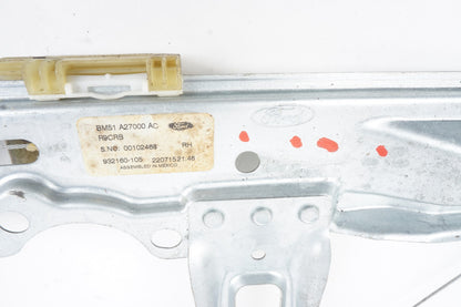 2012-2018 Ford Focus Rear Right Passenger Side Door Window Regulator MANUAL OEM
