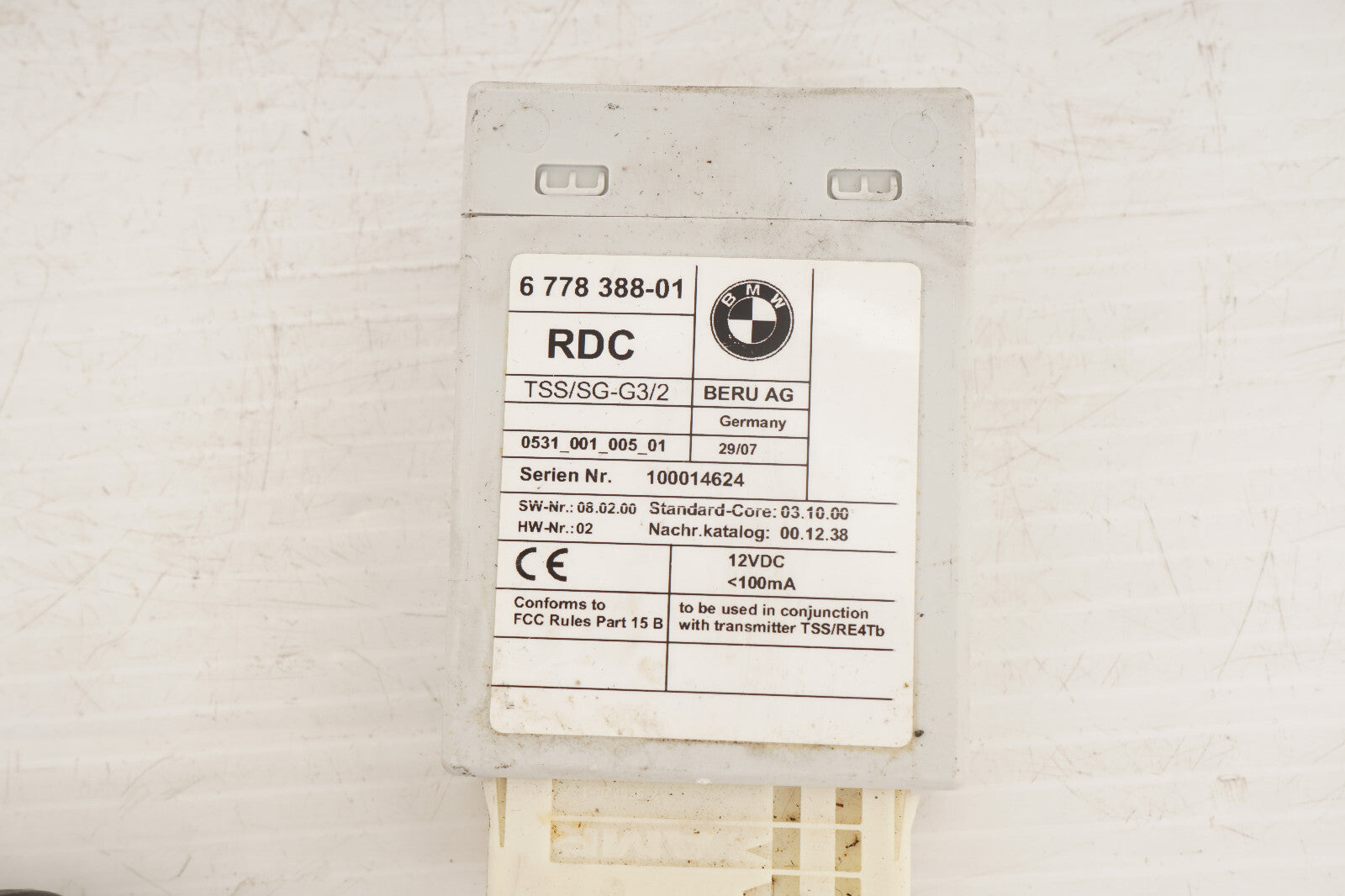 2007 - 2013 BMW 335i E93 E90 TIRE PRESSURE CONTROL MODULE 6778388 OEM