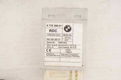 2007 - 2013 BMW 335i E93 E90 TIRE PRESSURE CONTROL MODULE 6778388 OEM