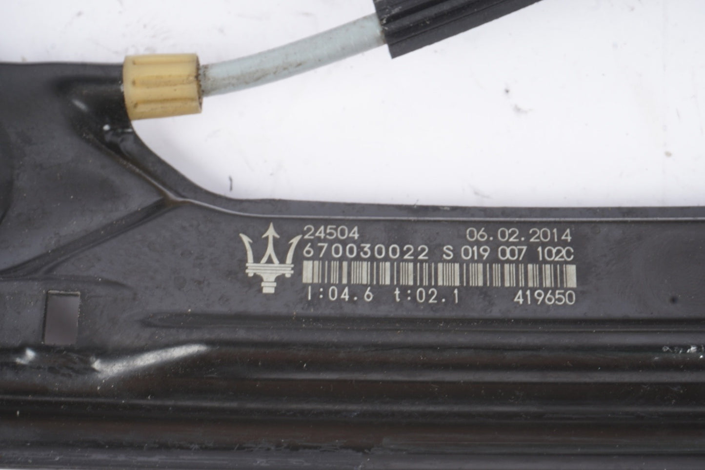 2014-2019 MASERATI GHIBLI REAR PASSENGER RIGHT DOOR WINDOW REGULATOR MOTOR OEM