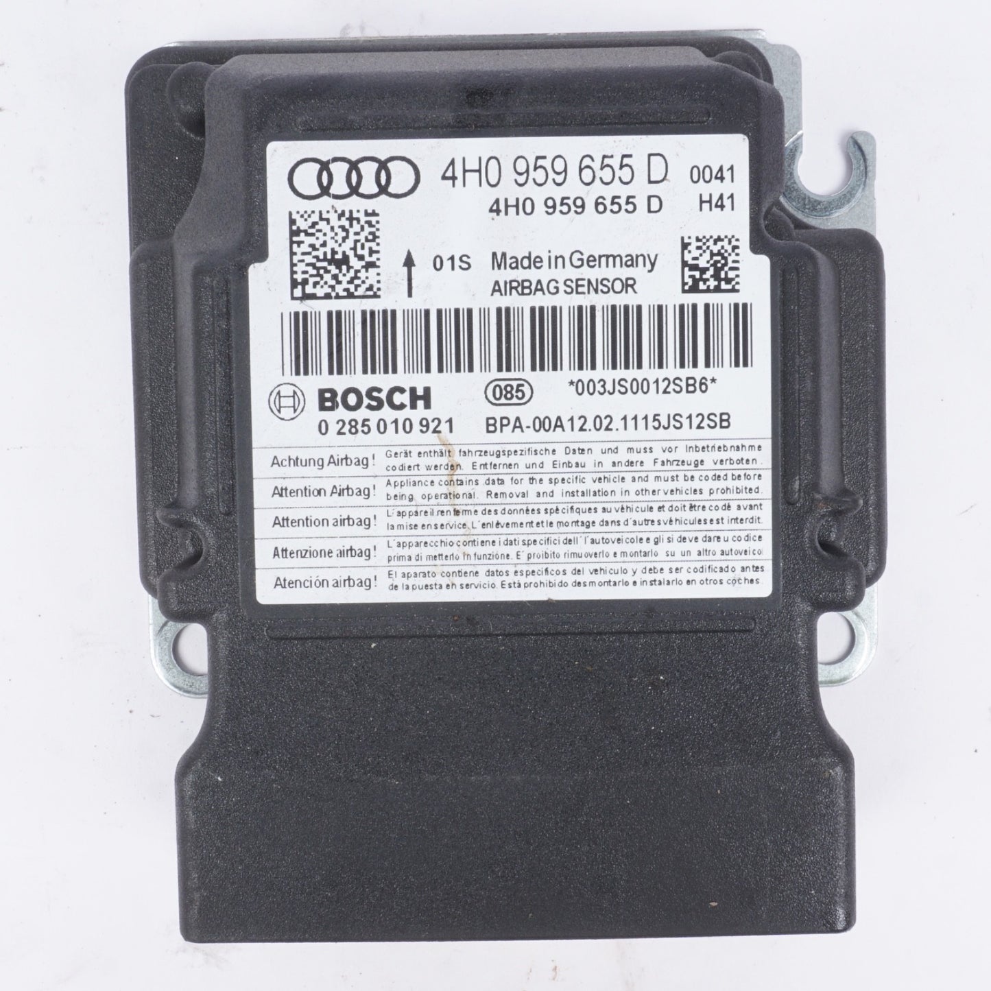 2011 - 2017 AUDI A8 A8L CONTROL MODULE  4H0959655D OEM