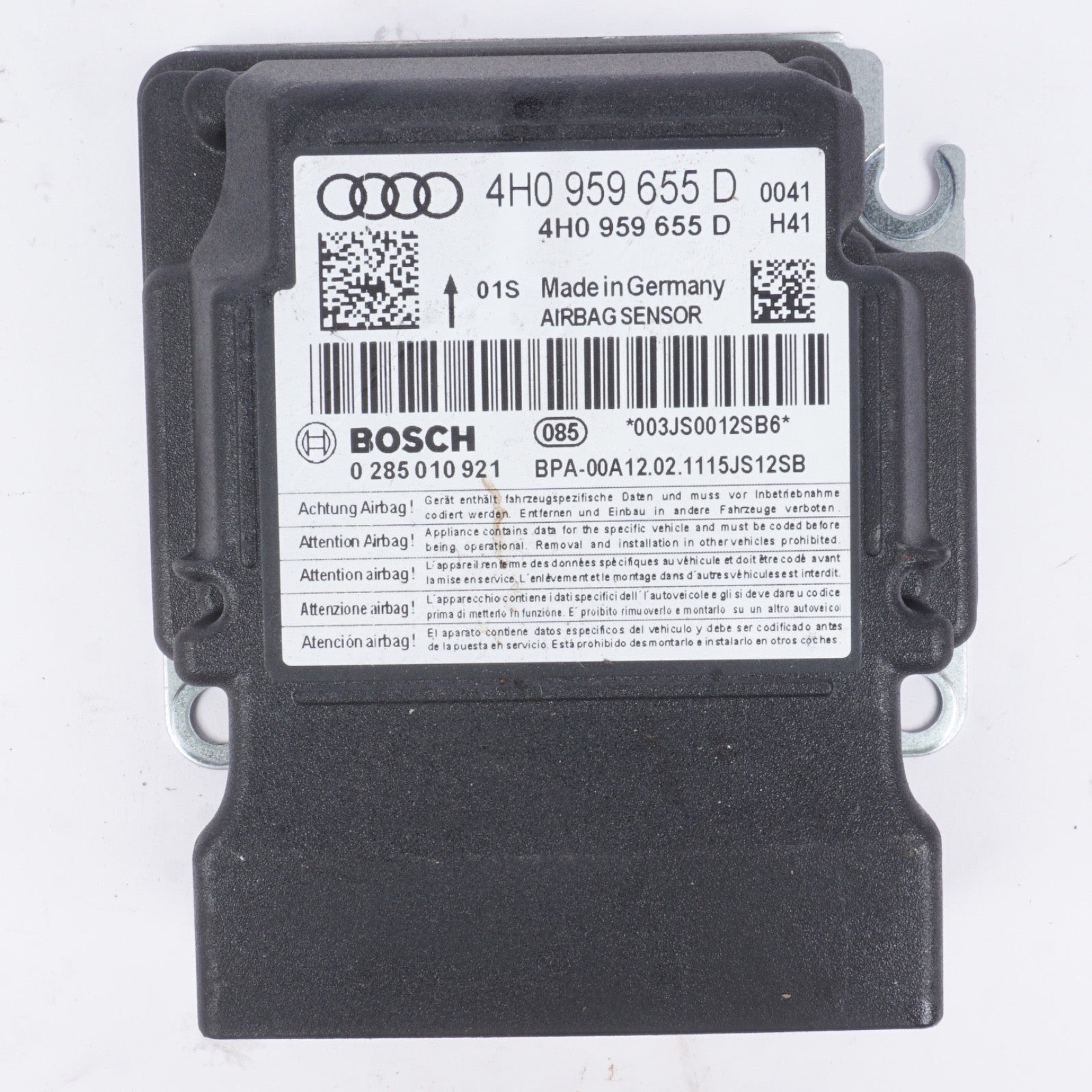2011 - 2017 AUDI A8 A8L CONTROL MODULE  4H0959655D OEM