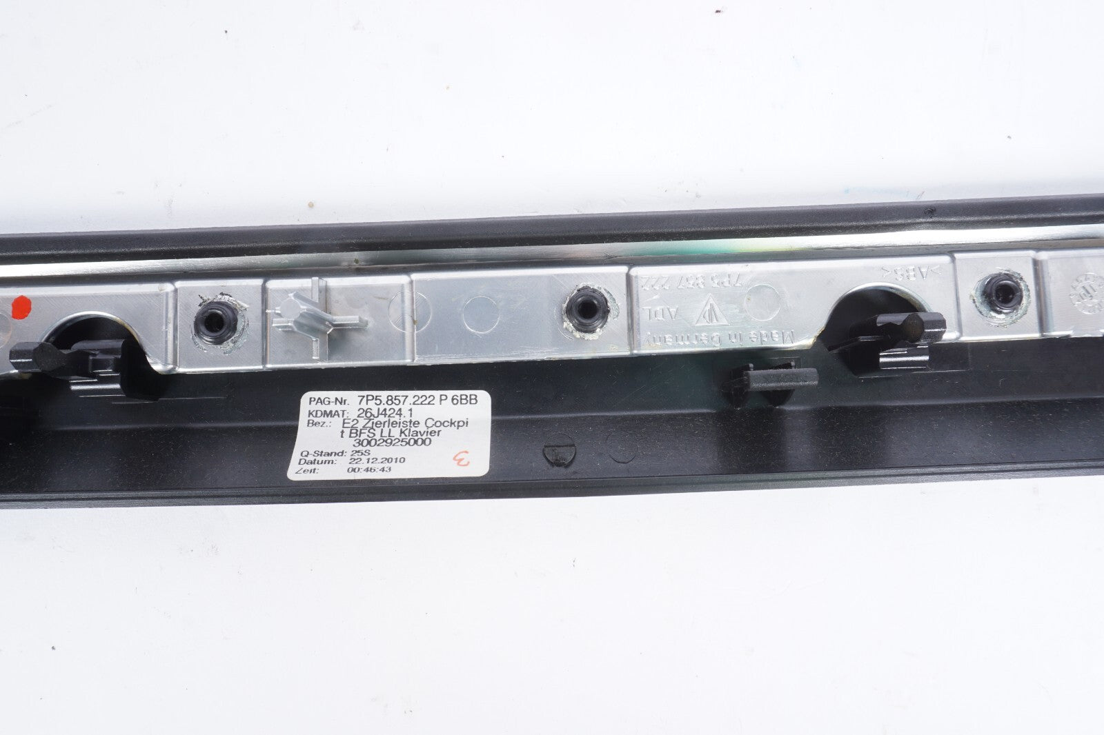11-18 Porsche Cayenne 958 Dash Panel Trim Right Passenger Side OEM