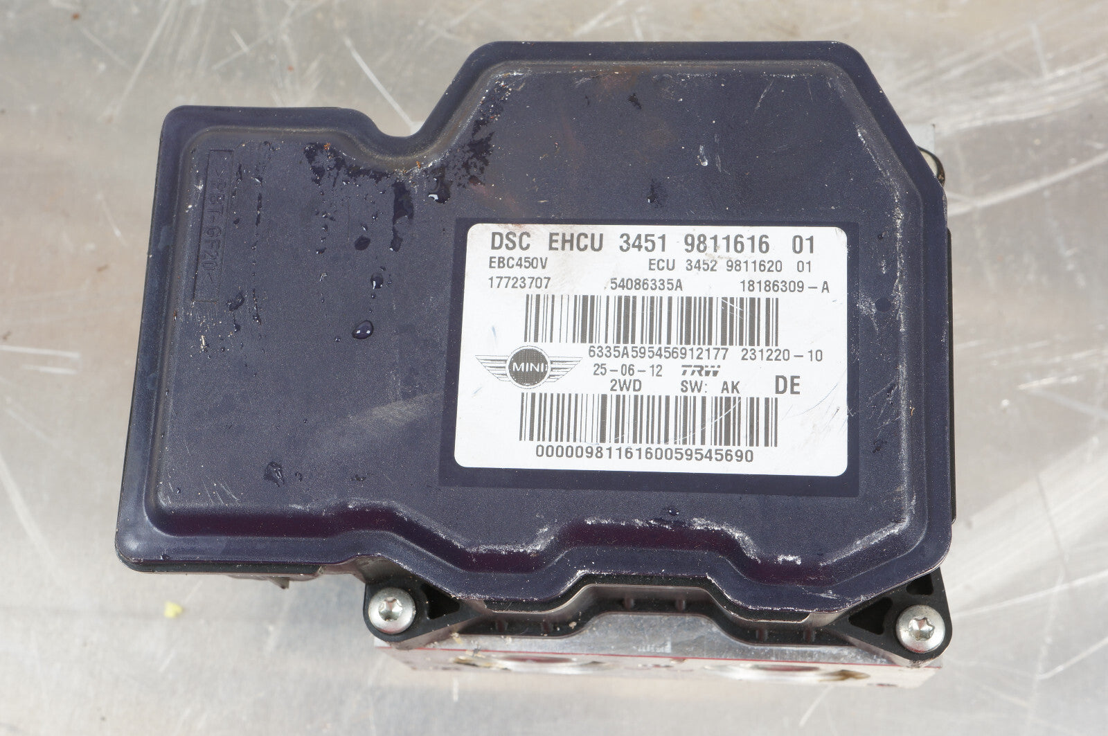 2011-2015 Mini Cooper 2WD ABS ANTI LOCK BRAKE PUMP 9811616 OEM