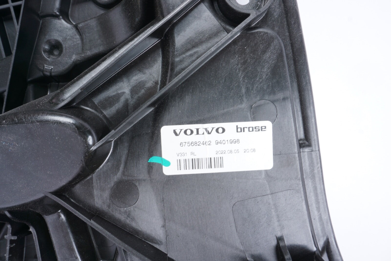 2021 - 2023 POLESTAR 2 REAR LEFT DRIVER SIDE DOOR WINDOW REGULATOR & CARRIER OEM