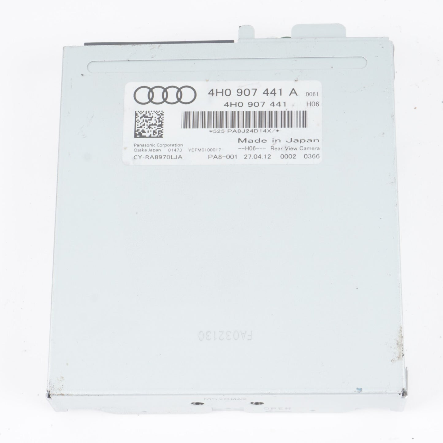 11-17 AUDI A8 A8L REAR VIEW BACK UP ASSIST CAMERA CONTROL MODULE 4H0907441A OEM