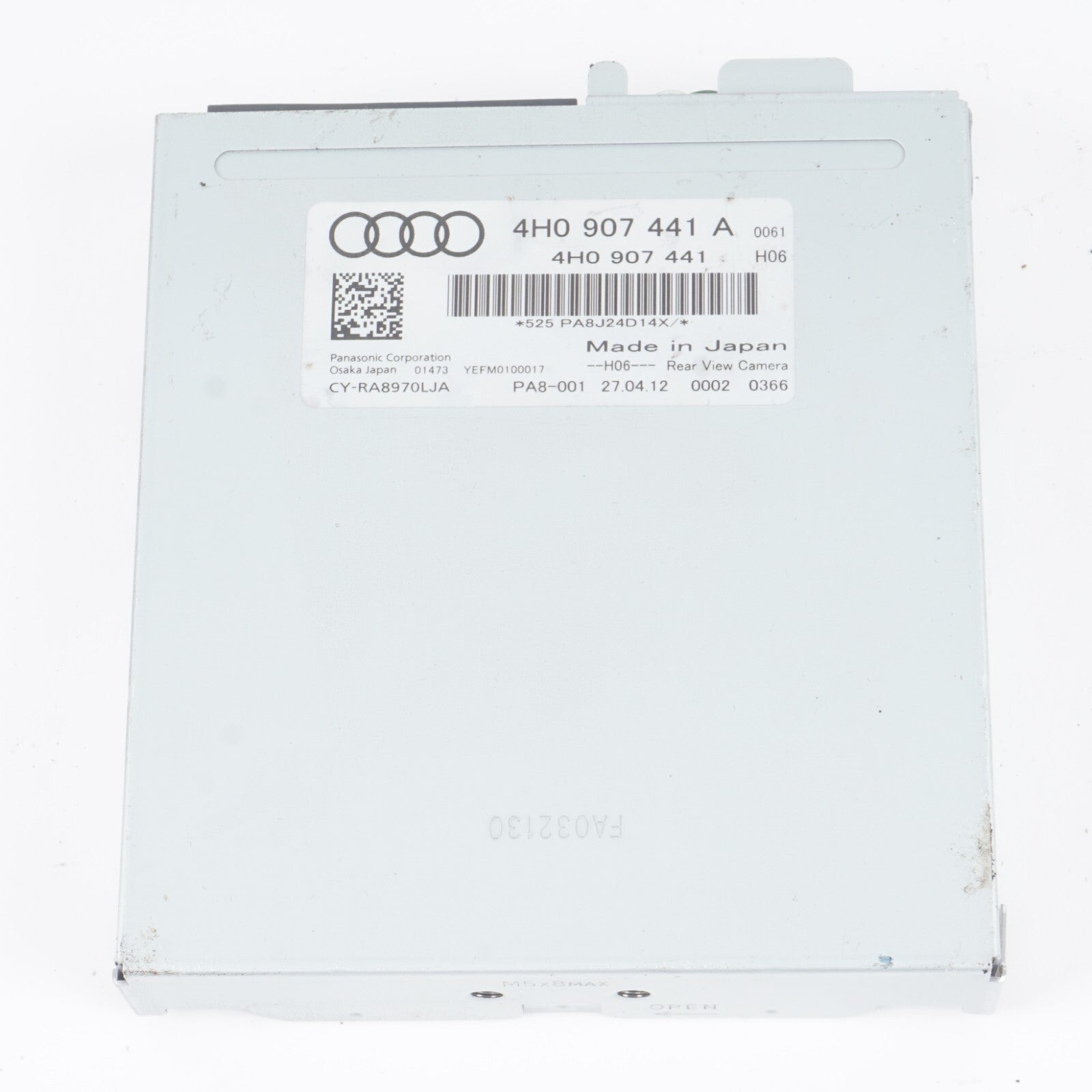 11-17 AUDI A8 A8L REAR VIEW BACK UP ASSIST CAMERA CONTROL MODULE 4H0907441A OEM