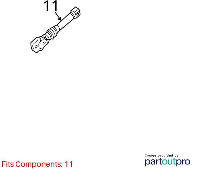 08-14 Mercedes-Benz C300 Power Steering Gear Coupling 2044620278  OEM