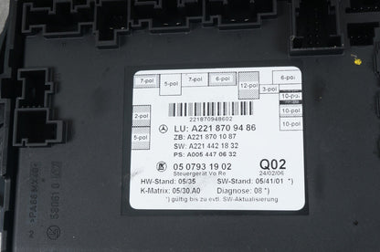 07-13 Mercedes W221 S600 S400 Rear Right or Left Side Door Control Module OEM