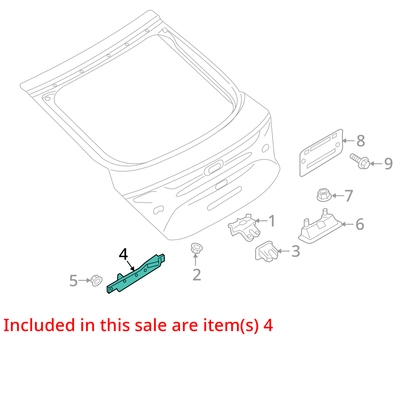 2011-2018 Audi A8 S8 A7 A6 Quattro Trunk Latch Lock Striker Plate 4H0827383A OEM