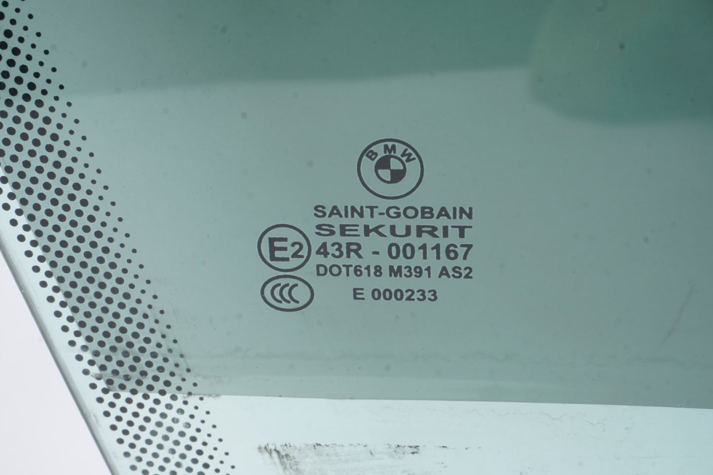 07-13 OEM BMW E93 M3 335 Convertible Front Right Passenger Door Window Glass
