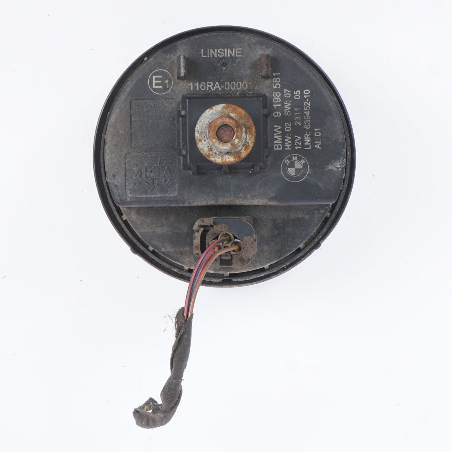 11-16 BMW F07 F10 F11 5-SERIES ANTI THEFT ALARM HORN SIREN 9198581 OEM