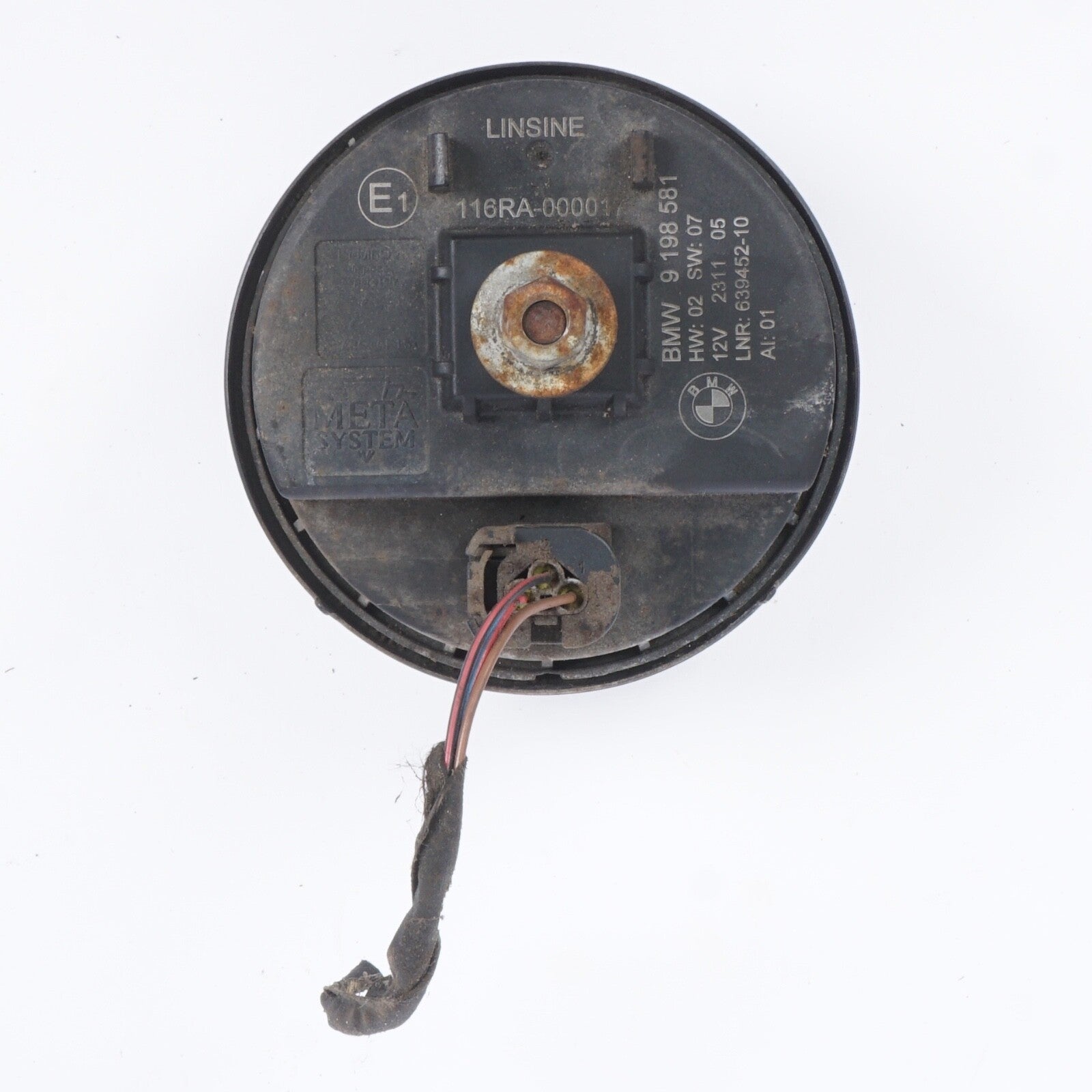 11-16 BMW F07 F10 F11 5-SERIES ANTI THEFT ALARM HORN SIREN 9198581 OEM