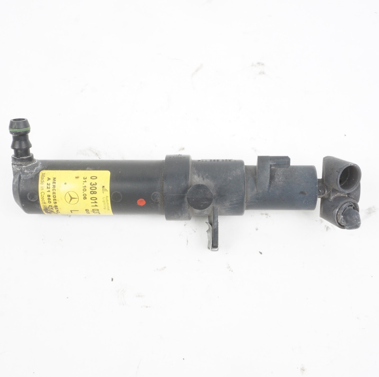 07-13 Mercedes W221 S550 S63 AMG Left Side Headlight Washer Nozzle Pump OEM