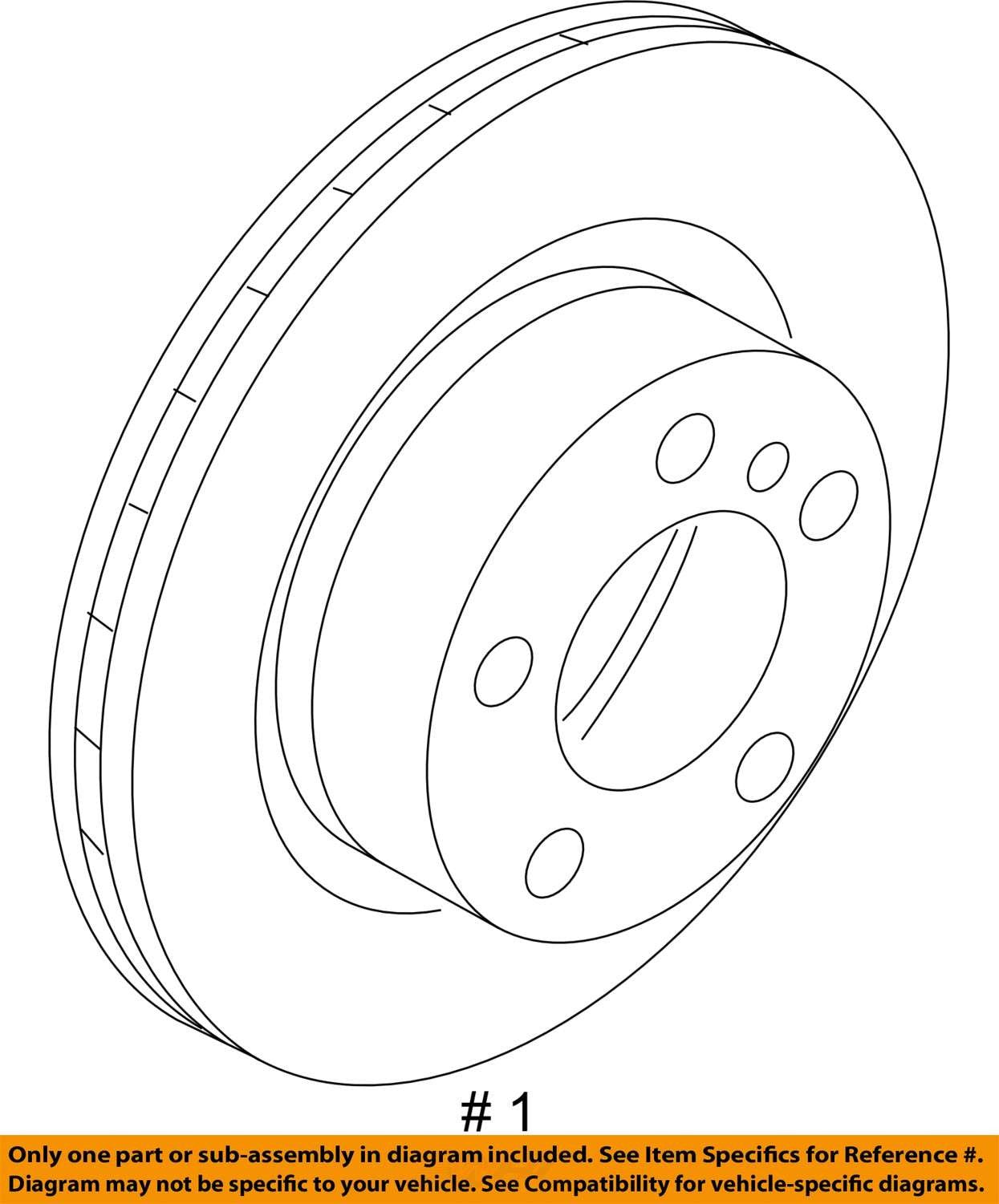 2007 - 2013 BMW 328I CONVERTIBLE FRONT AND REAR BRAKE ROTOR ROTORS SET