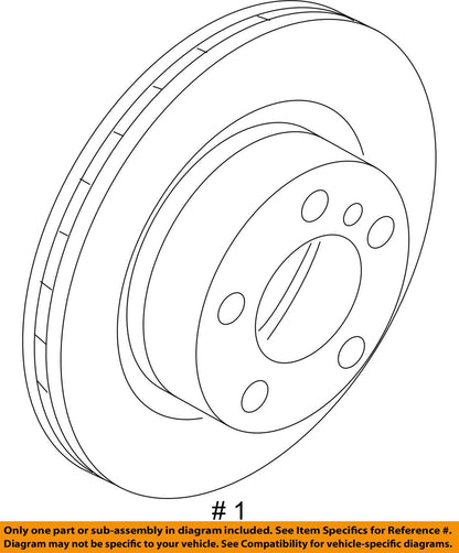 2007 - 2013 BMW 328I CONVERTIBLE FRONT AND REAR BRAKE ROTOR ROTORS SET