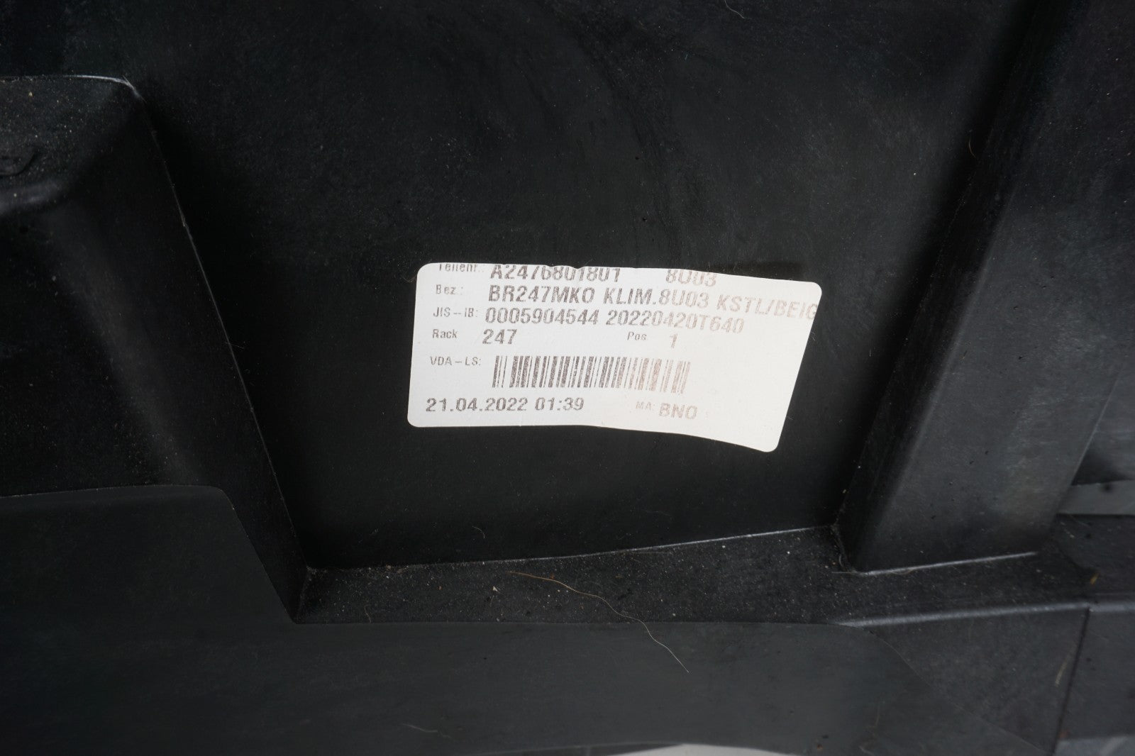 2022 - 2024 MERCEDES EQB350 X243 CONSOLE BASE FRAME BODY BRACKET SUPPORT OEM